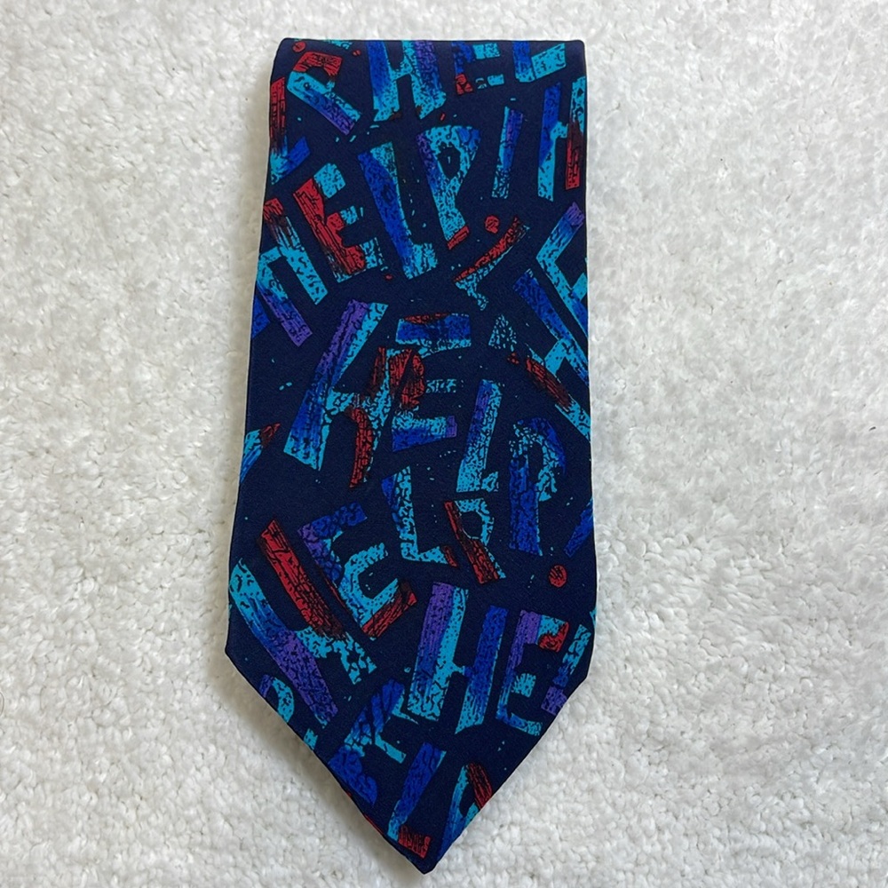 Beatles Help Mens Neck Tie